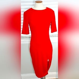 Bailey/44 Red Vive La Difference Short Sleeve Dress NWT